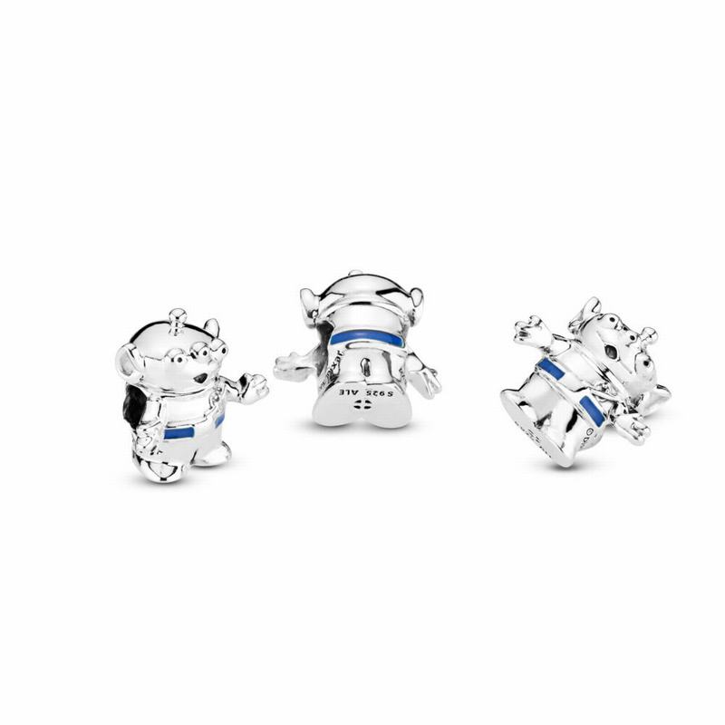 Pandora Disneyr Pixar, Toy Story Alien Charm - Sterling Silver/Enamel/Blue - Canada | NA4959JK